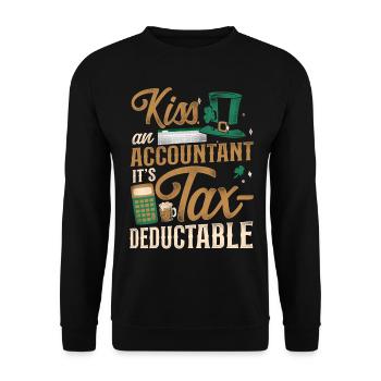 Comptable Comptable Comptable Comptabilité - Sweat-shirt Unisexe - noir - Devant - Alina (178cm) & Michal (187cm)