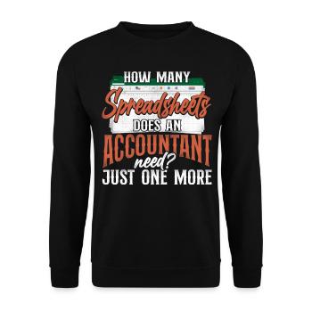 Comptable Comptable Comptable Comptabilité - Sweat-shirt Unisexe - noir - Devant - Alina (178cm) & Michal (187cm)