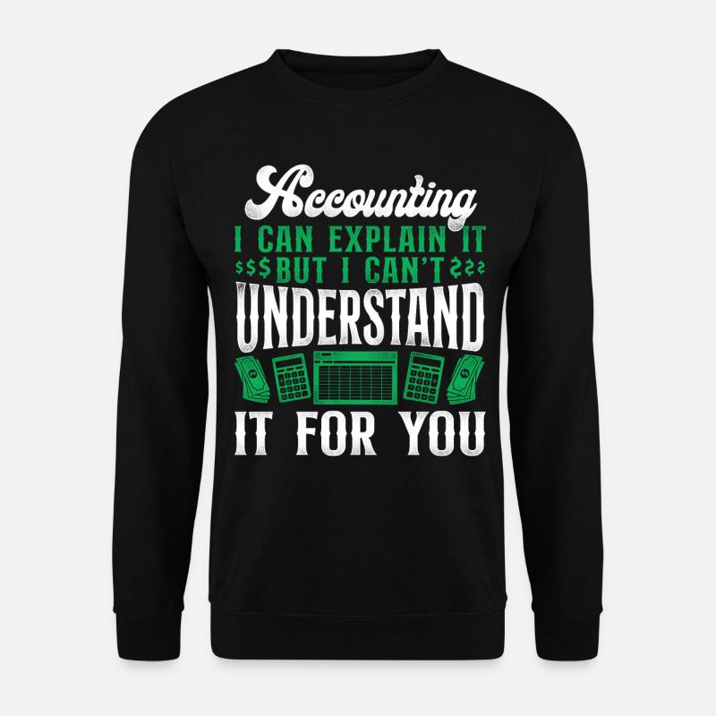 Accountant Bookkeeper Accounting - Unisex Pullover - Schwarz