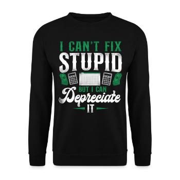 Comptable Comptable Comptable Comptabilité - Sweat-shirt Unisexe - noir - Devant - Alina (178cm) & Michal (187cm)