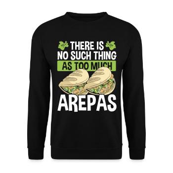 Colombian American Food Venezuelan Arepa - Unisex Sweatshirt - black - Front - Alina (178cm) & Michal (187cm)