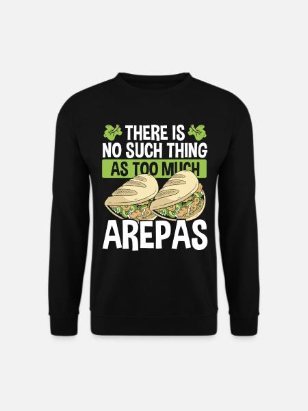 Colombian American Food Venezuelan Arepa - Unisex Pullover - Schwarz