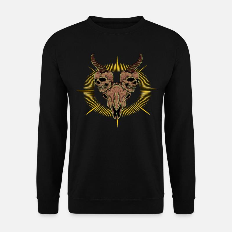 Totenkopf Tot Skelett - Unisex Pullover - Schwarz