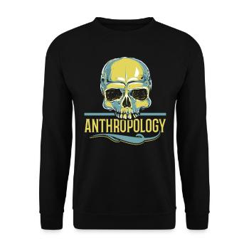 Anthropology Teacher Science Anthropologist - Unisex Sweatshirt - black - Front - Alina (178cm) & Michal (187cm)