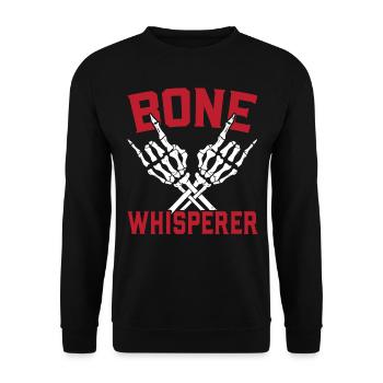 Knochenflüsterer Anthropologie Anthropologe Fossil - Unisex Pullover - Schwarz - Vorne - Alina (178cm) & Michal (187cm)