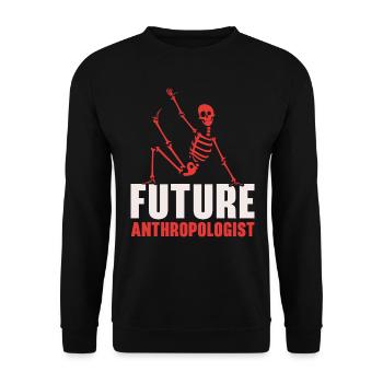 Future Anthropologist Science Anthropology - Unisex Sweatshirt - black - Front - Alina (178cm) & Michal (187cm)