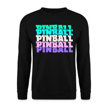 Pinball Arcade Spiele Videospiel Spiele Gamer - Unisex Pullover - Schwarz - Vorne - Alina (178cm) & Michal (187cm)