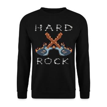 Musik Hardrock Heavy Metal Rock Konzert Festival - Unisex Pullover - Schwarz - Vorne - Alina (178cm) & Michal (187cm)