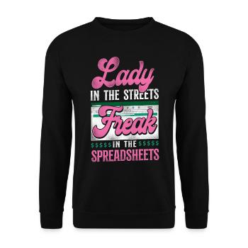 Comptable Comptable Comptable Comptabilité - Sweat-shirt Unisexe - noir - Devant - Alina (178cm) & Michal (187cm)