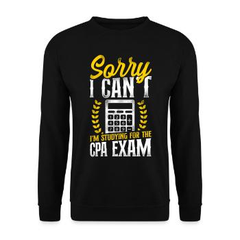 Accountant Bookkeeper Accounting - Unisex Sweatshirt - black - Front - Alina (178cm) & Michal (187cm)