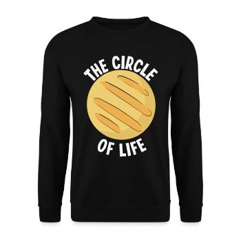 Venezuelan Arepa Lover Colombian Food Arepas - Unisex Sweatshirt - black - Front - Alina (178cm) & Michal (187cm)