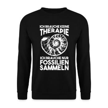 Geologe Fossiliensammler Paläontologie Geologie - Unisex Pullover - Schwarz - Vorne - Alina (178cm) & Michal (187cm)
