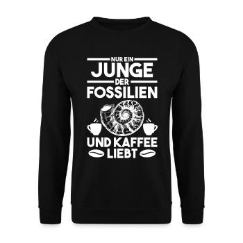 Paläontologie Geologie Geologe Fossiliensammler - Unisex Pullover - Schwarz - Vorne - Alina (178cm) & Michal (187cm)