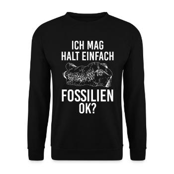 Geologie Geologe Fossiliensammler Paläontologie - Unisex Pullover - Schwarz - Vorne - Alina (178cm) & Michal (187cm)
