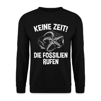 Geologie Geologe Fossiliensammler Paläontologie - Unisex Pullover - Schwarz - Vorne - Alina (178cm) & Michal (187cm)