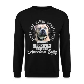 American Bully Farbe - Unisex Pullover - Schwarz - Vorne - Alina (178cm) & Michal (187cm)