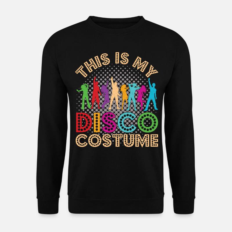 This Is My Disco Costume Shirt Retro Vintage 70's - Unisex Pullover - Schwarz