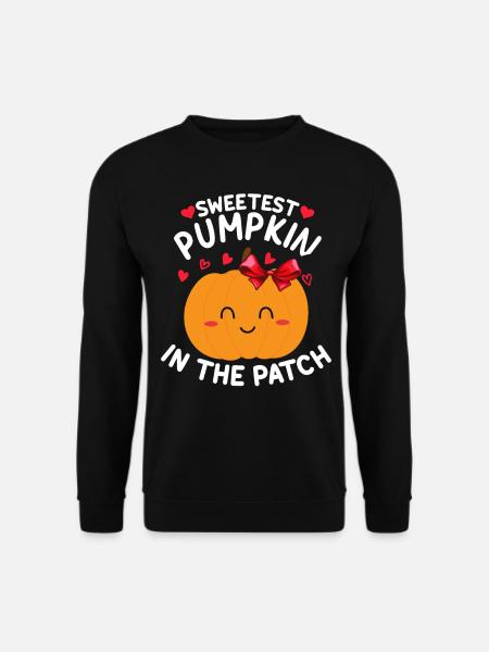 Halloween Süßer Kürbis I Süßester Kürbis der Famil - Unisex Pullover - Schwarz