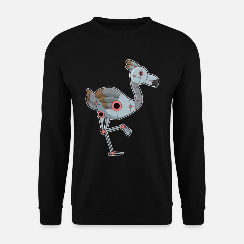 Flamingo comme robot - Sweat-shirt Unisexe - noir