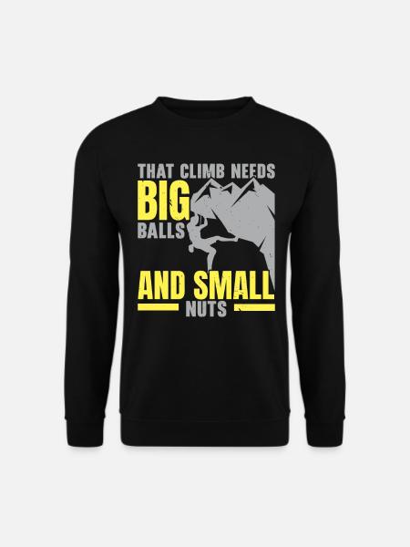 Boulderer Felskletterer Bergsteiger Bouldern - Unisex Pullover - Schwarz