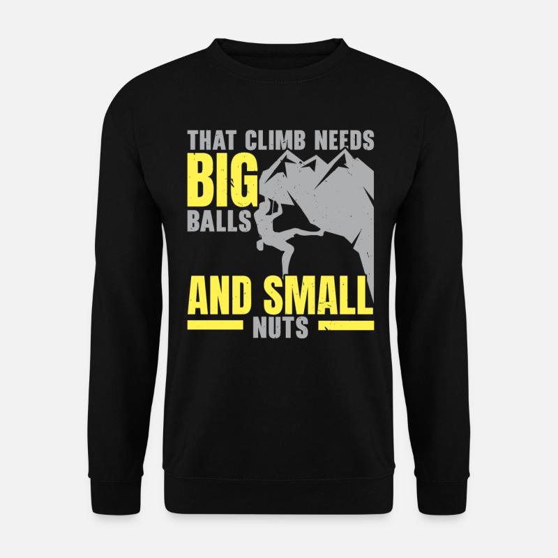 Boulderer Rock Climber Alpinistes Bloc - Sweat-shirt Unisexe - noir