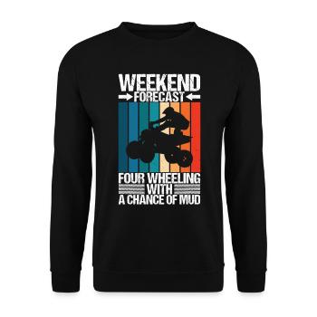 Quad Bike Quad Riders - Sweat-shirt Unisexe - noir - Devant - Alina (178cm) & Michal (187cm)