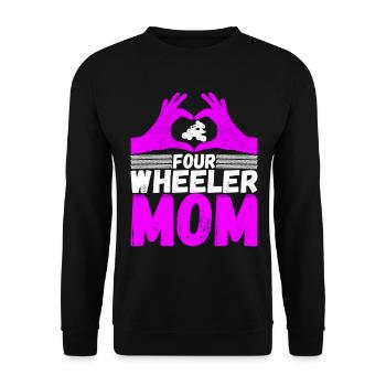 Quad Bike Quad Riders - Unisex Sweatshirt - black - Front - Alina (178cm) & Michal (187cm)
