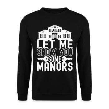 Marqueur immobilier Markler Immobilien - Sweat-shirt Unisexe - noir - Devant - Alina (178cm) & Michal (187cm)