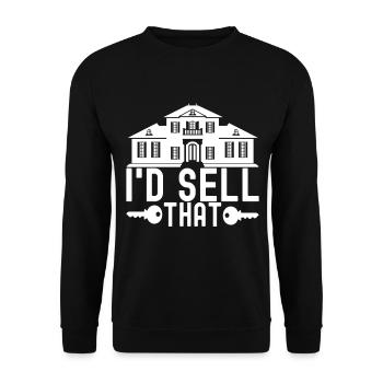 Marqueur immobilier Markler Immobilien - Sweat-shirt Unisexe - noir - Devant - Alina (178cm) & Michal (187cm)