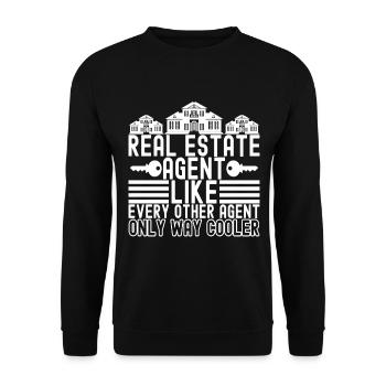 Marqueur immobilier Markler Immobilien - Sweat-shirt Unisexe - noir - Devant - Alina (178cm) & Michal (187cm)