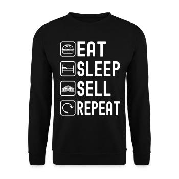 Marqueur immobilier Markler Immobilien - Sweat-shirt Unisexe - noir - Devant - Alina (178cm) & Michal (187cm)