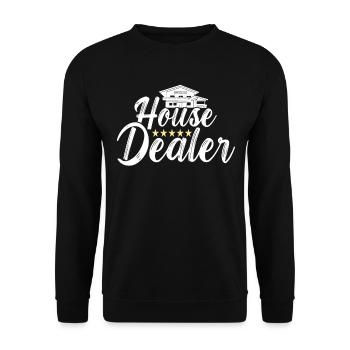 Marqueur immobilier Markler Immobilien - Sweat-shirt Unisexe - noir - Devant - Alina (178cm) & Michal (187cm)