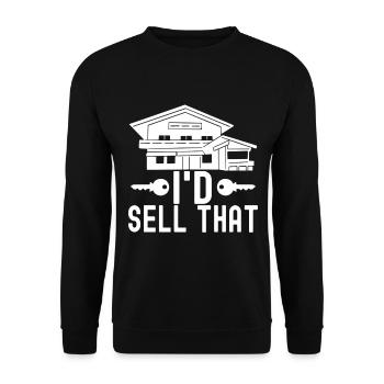 Marqueur immobilier Markler Immobilien - Sweat-shirt Unisexe - noir - Devant - Alina (178cm) & Michal (187cm)
