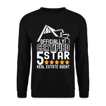 Marqueur immobilier Markler Immobilien - Sweat-shirt Unisexe - noir - Devant - Alina (178cm) & Michal (187cm)