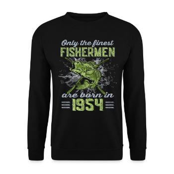 Legendär 68 Jahre alt Geschenk zum 68. Geburtstag - Unisex Pullover - Schwarz - Vorne - Alina (178cm) & Michal (187cm)