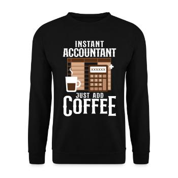 Accountant Bookkeeper Accounting - Unisex Sweatshirt - black - Front - Alina (178cm) & Michal (187cm)