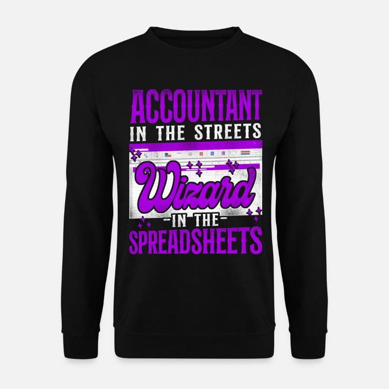 Accountant Bookkeeper Accounting - Unisex Pullover - Schwarz