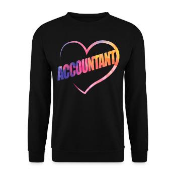Accountant Bookkeeper Accounting - Unisex Pullover - Schwarz - Vorne - Alina (178cm) & Michal (187cm)