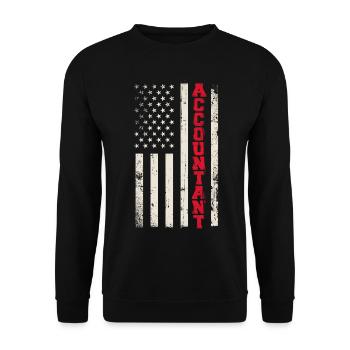 Accountant Bookkeeper Accounting - Unisex Pullover - Schwarz - Vorne - Alina (178cm) & Michal (187cm)