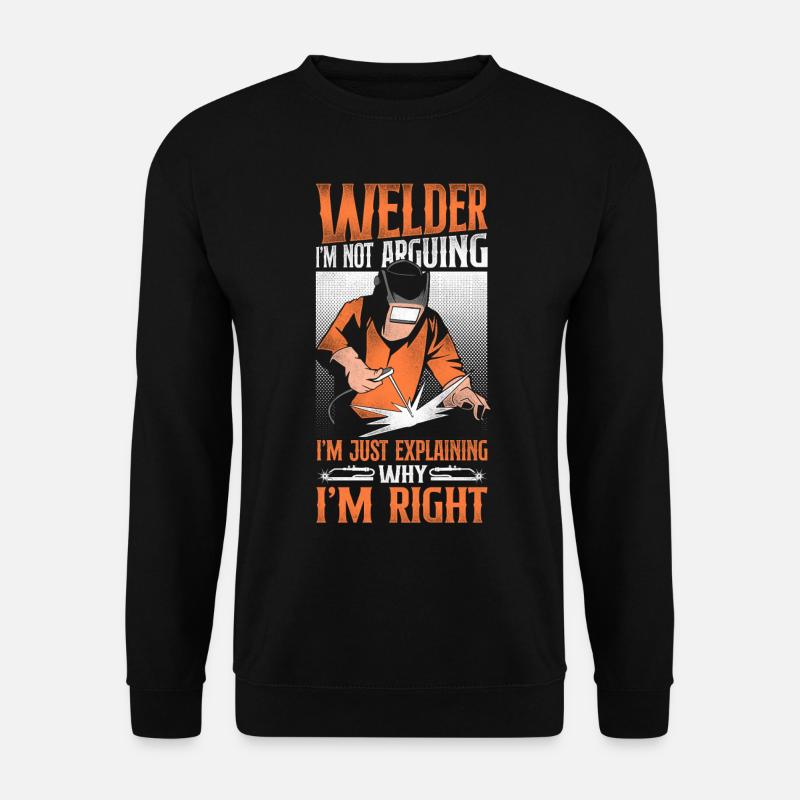 Welder Welding Vintage Welder I'm - Unisex Pullover - Schwarz