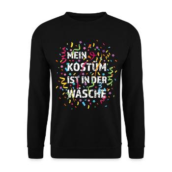 Konfetti Karneval Fasching Fasnacht 5. Jahreszeit - Unisex Pullover - Schwarz - Vorne - Alina (178cm) & Michal (187cm)