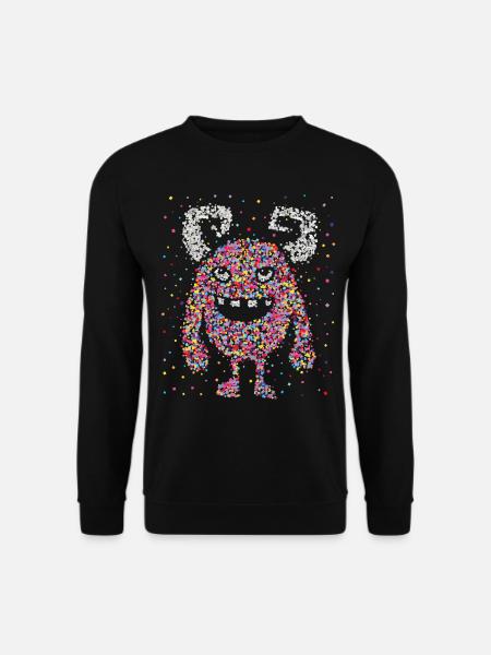 Karneval Fasching Konfetti Monster Kölle Alaaf - Unisex Pullover - Schwarz