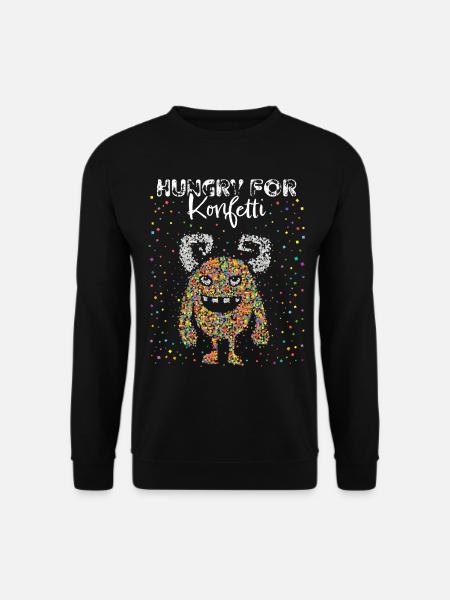 Fasnacht Fasching Karneval Konfetti Kostümersatz - Unisex Pullover - Schwarz