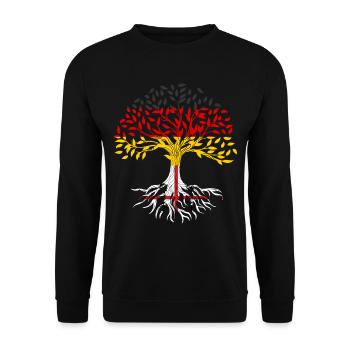Sardinia Sardinian flag Sardegna Sardinia - Unisex Sweatshirt - black - Front - Alina (178cm) & Michal (187cm)