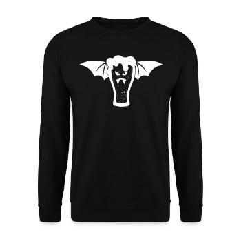 Halloween Vampire Beer Bat Vampire Beer - Unisex Sweatshirt - black - Front - Alina (178cm) & Michal (187cm)
