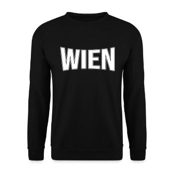 Vienna - Unisex Sweatshirt - black - Front - Alina (178cm) & Michal (187cm)