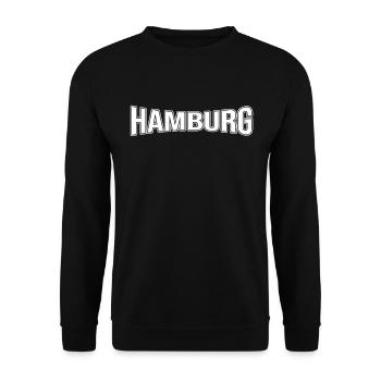 Hamburg - Unisex Sweatshirt - black - Front - Alina (178cm) & Michal (187cm)