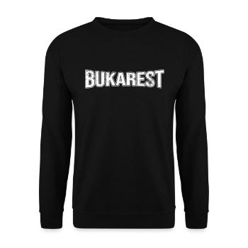Bukarest - Unisex Pullover - Schwarz - Vorne - Alina (178cm) & Michal (187cm)