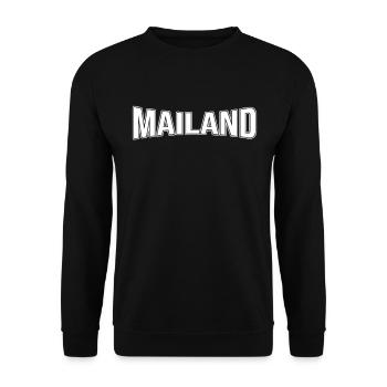 Milan - Sweat-shirt Unisexe - noir - Devant - Alina (178cm) & Michal (187cm)