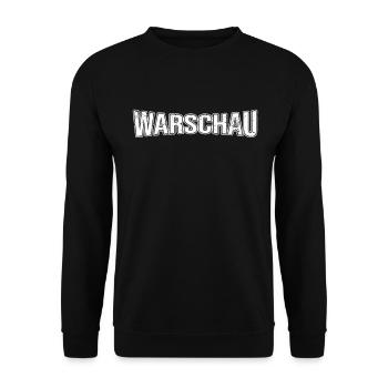 Warschau - Unisex Pullover - Schwarz - Vorne - Alina (178cm) & Michal (187cm)